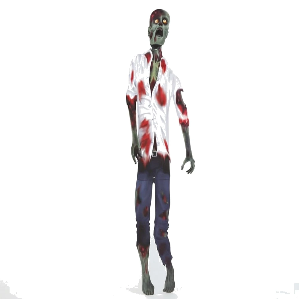 Decoración de Zombi de Cartón de 150 cm – Silueta Colgante de Pared para Halloween y Fiestas de Terror