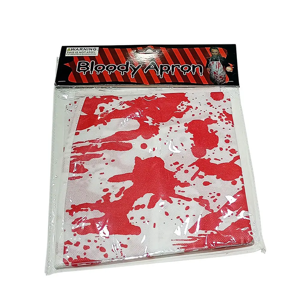 Delantal ensangrentado de 72x52 cm, accesorio para disfraz de Halloween