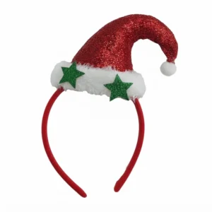Diadema de Gorro de Papá Noel – Accesorio Navideño Divertido