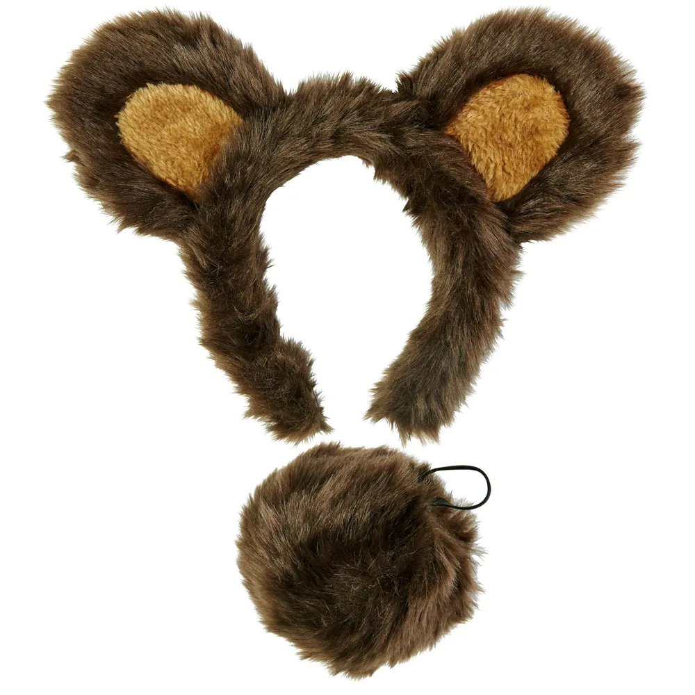 Diadema Orejas de Oso con Cola - diadema orejas de oso | Disfraces Lucero Madrid