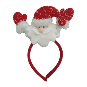 Diadema papá Noel manos largas
