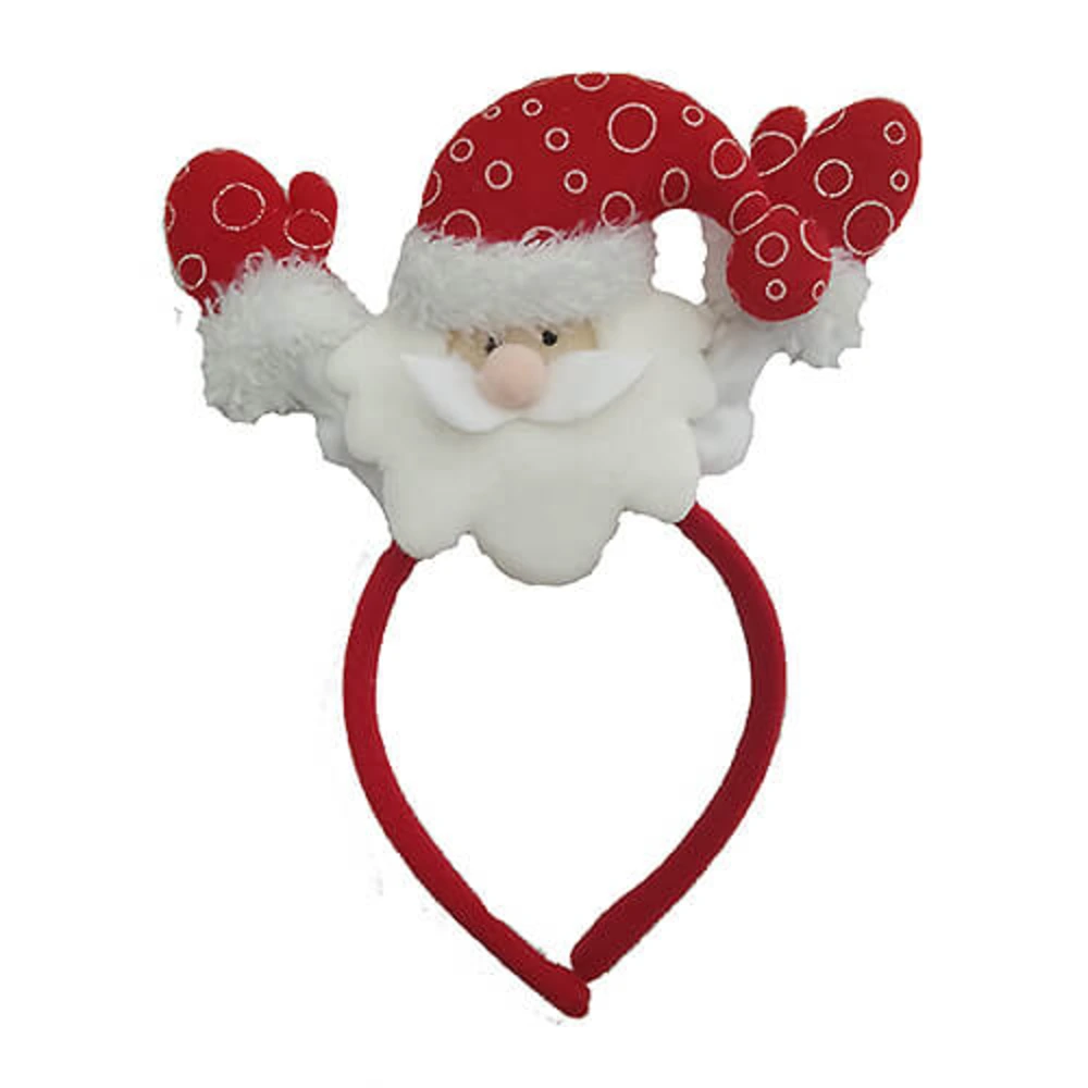 Diadema papá Noel manos largas