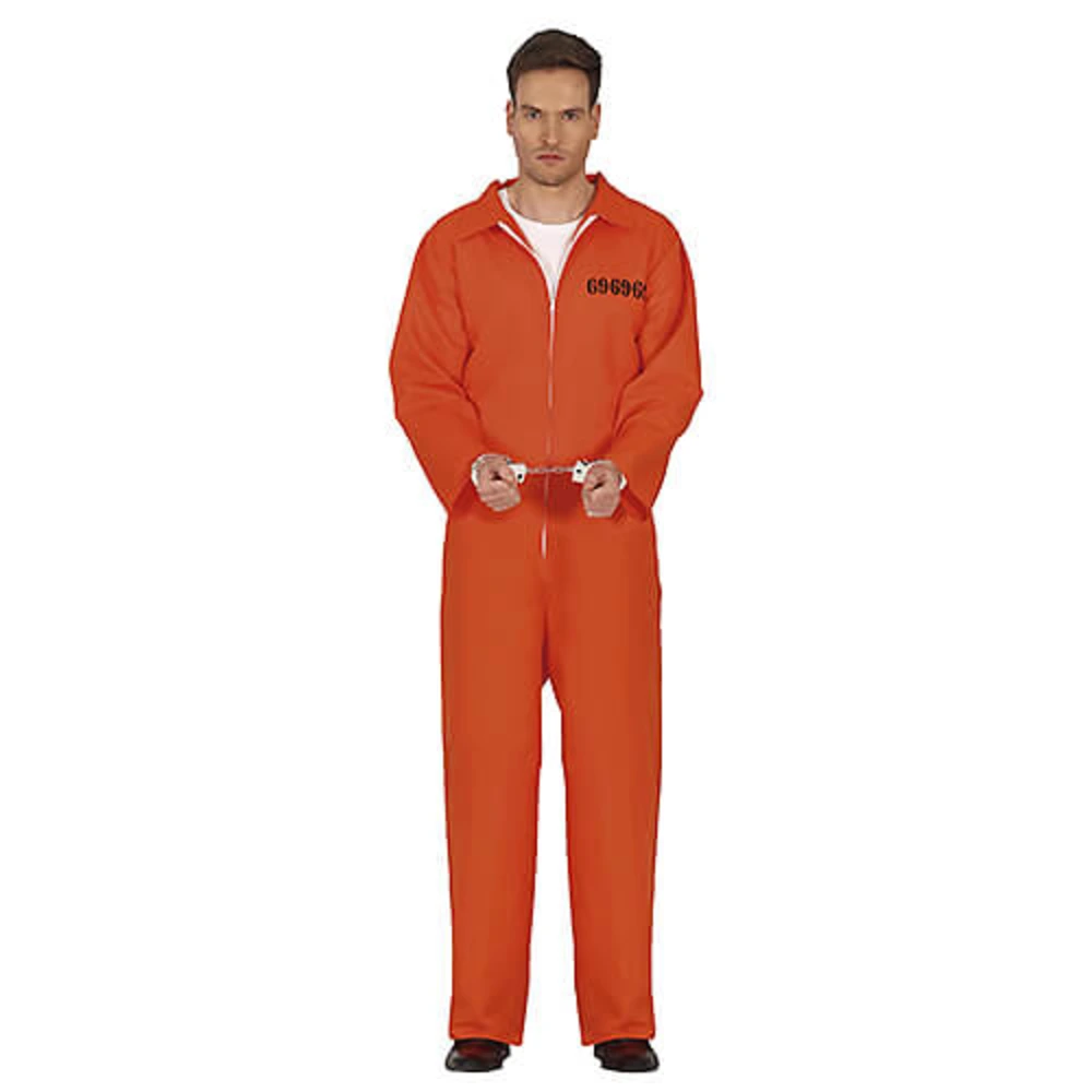 Disfraz de Convicto Naranja Adulto