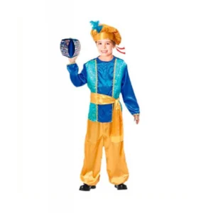 Disfraz de paje azul infantil