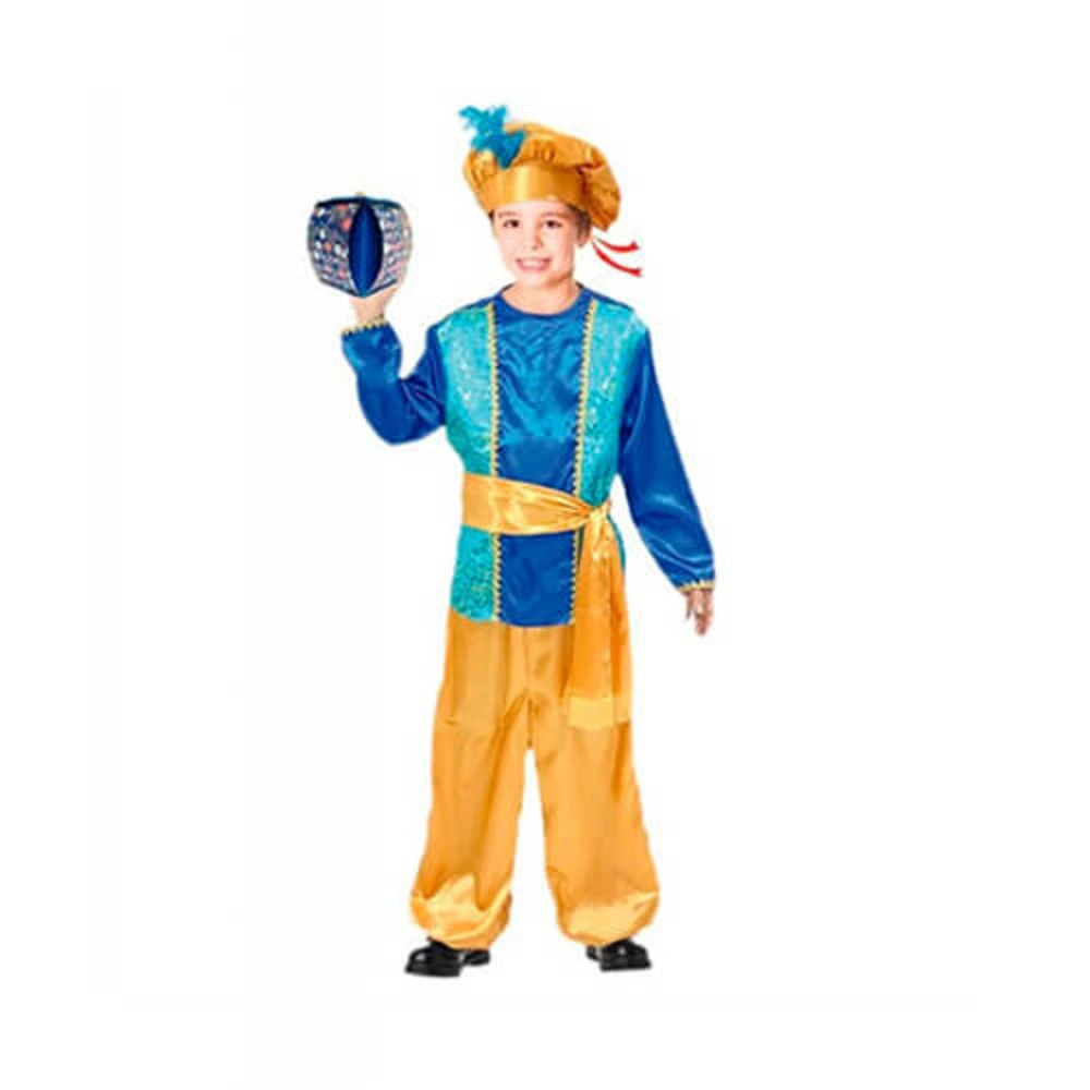 Disfraz de paje azul infantil