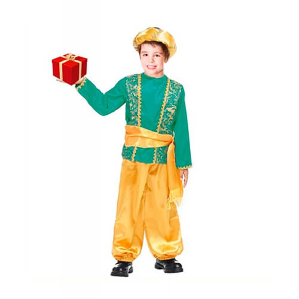 Disfraz de paje verde infantil