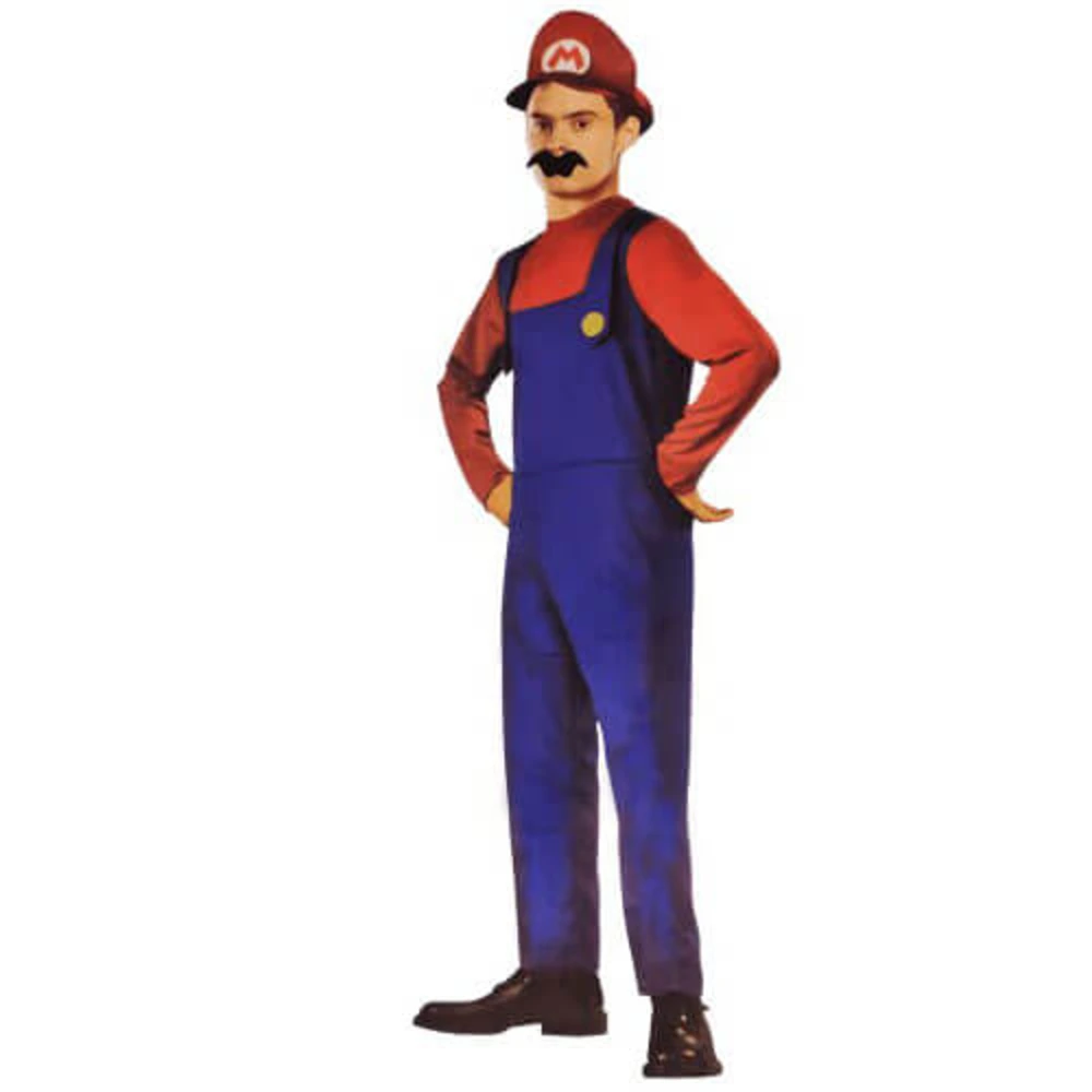 Disfraz de Super Fontanero rojo adu