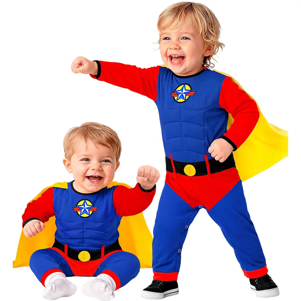 Disfraz Super Baby Héroe Azul - Imagen 4