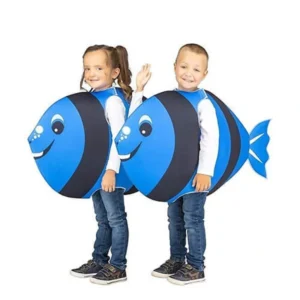 Disfraz pececito azul oscuro unisex