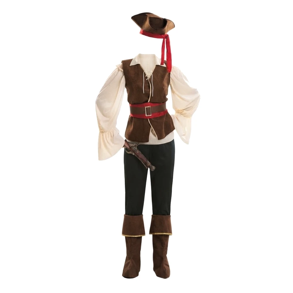 Disfraz de Pirata Bucanera para Adulto – Conjunto Deluxe de 6 Piezas