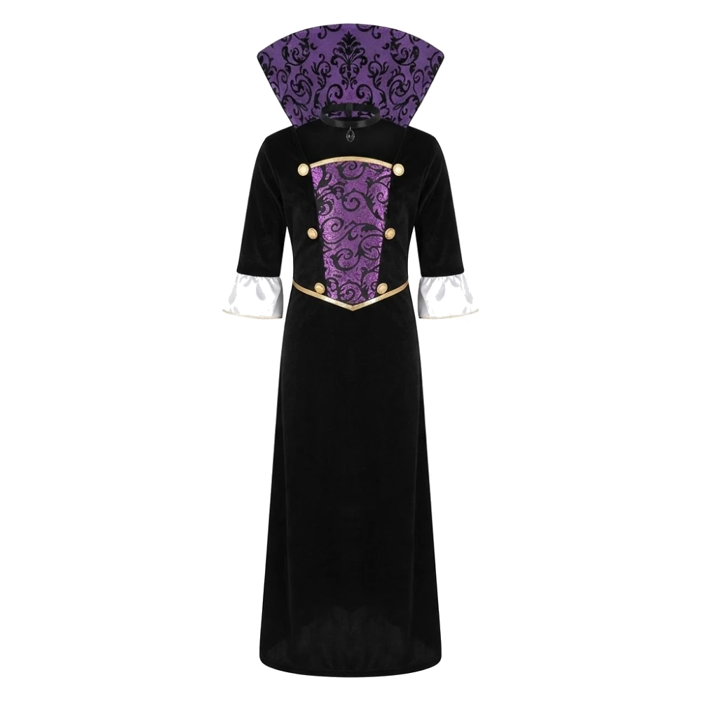 Disfraz de Vampiresa Lila / Reina de la Noche Infantil