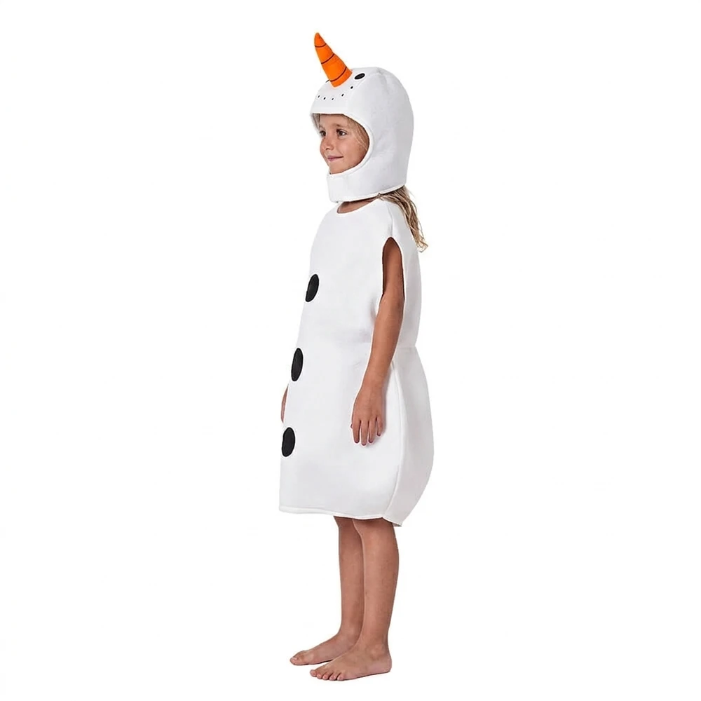 Disfraz de Muñeco de Nieve Infantil – Gorro Capucha y Cuerpo de Muñeco - Imagen 2