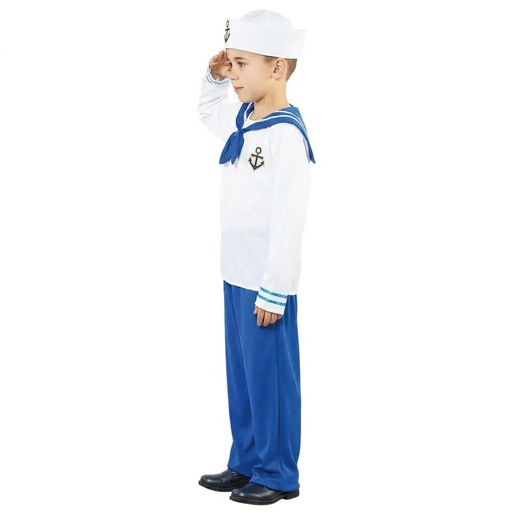 Disfraz de marinero infantil (vista lateral)