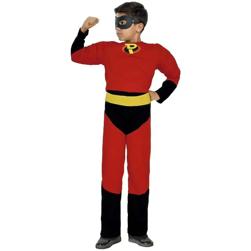 Disfraz Party Héroe Infantil – Traje de Superhéroe para Niños (vista lateral)
