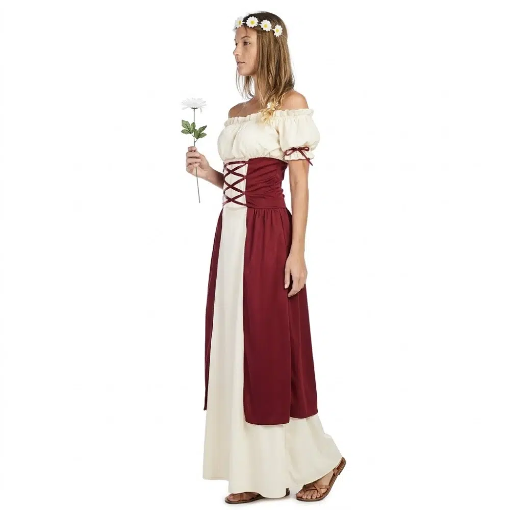Disfraz de Criada Medieval Adulto – vista lateral