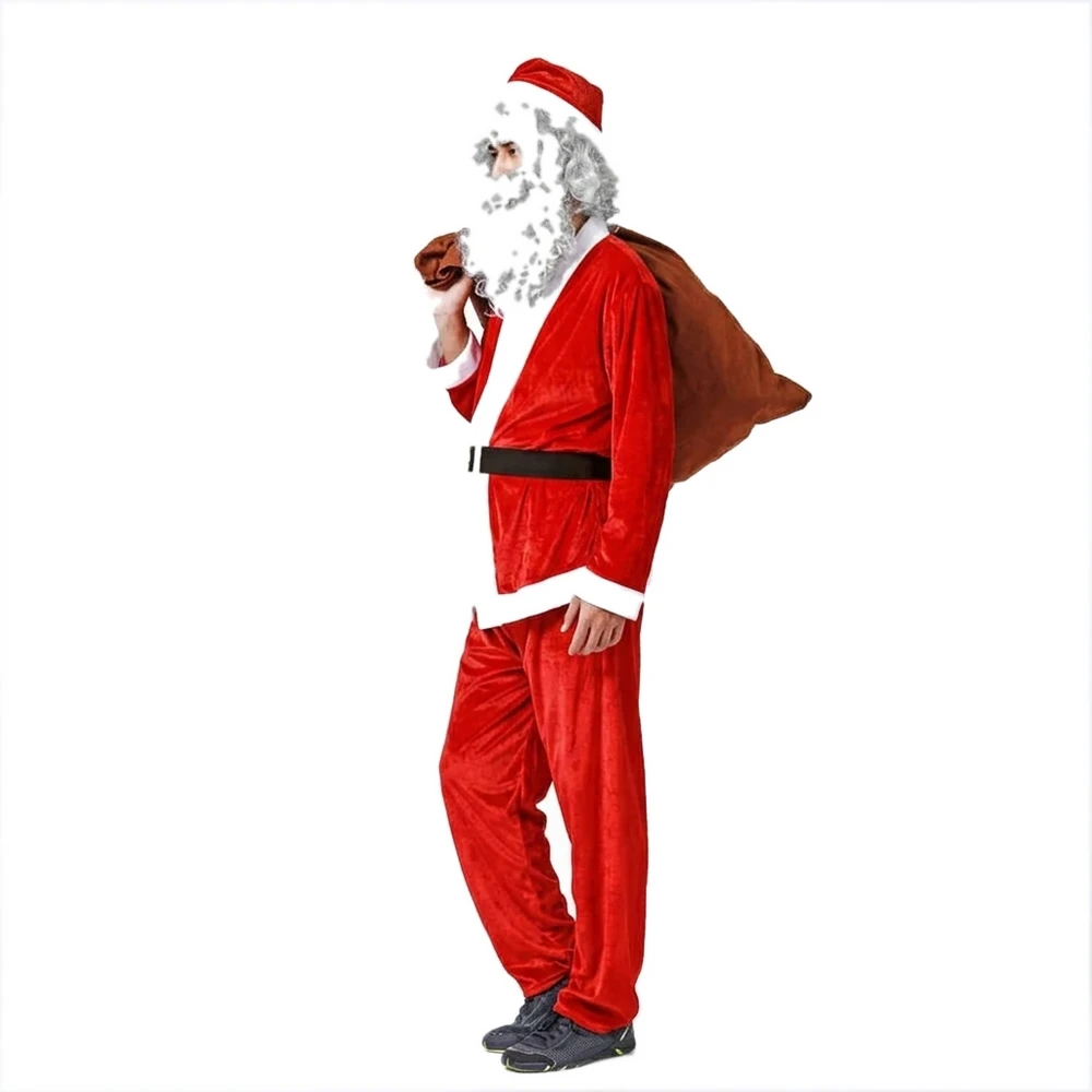 Disfraz de Papá Noel Adulto – Traje Navideño Clásico Completo - Imagen 2