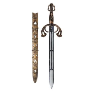 Espada medieval con estuche