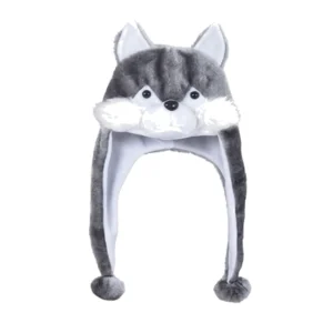 Gorro de Lobo Infantil y Adolescente – Talla Única en Poliéster