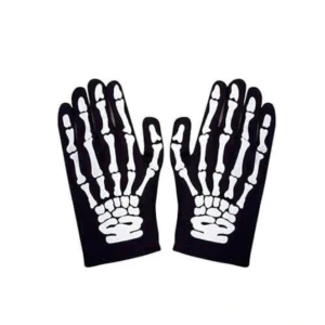 Guantes Esqueleto cortos adulto