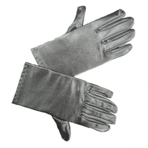 Guantes Cortos Metalizados Color Pl
