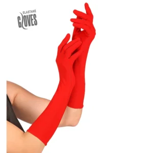 Guantes Largos Rojos - guantes largos rojos | Disfraces Lucero Madrid