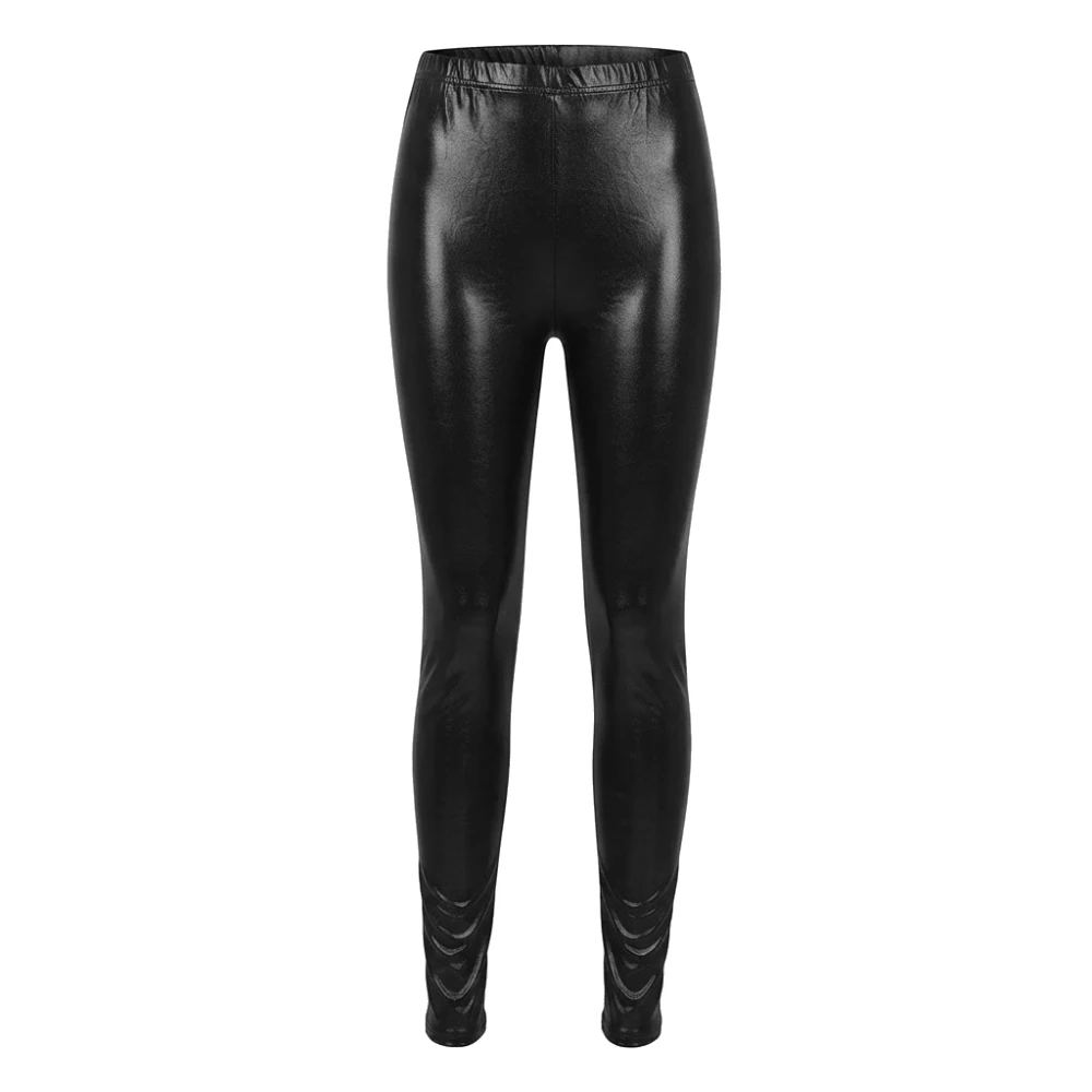 Leggins metalizados color negro