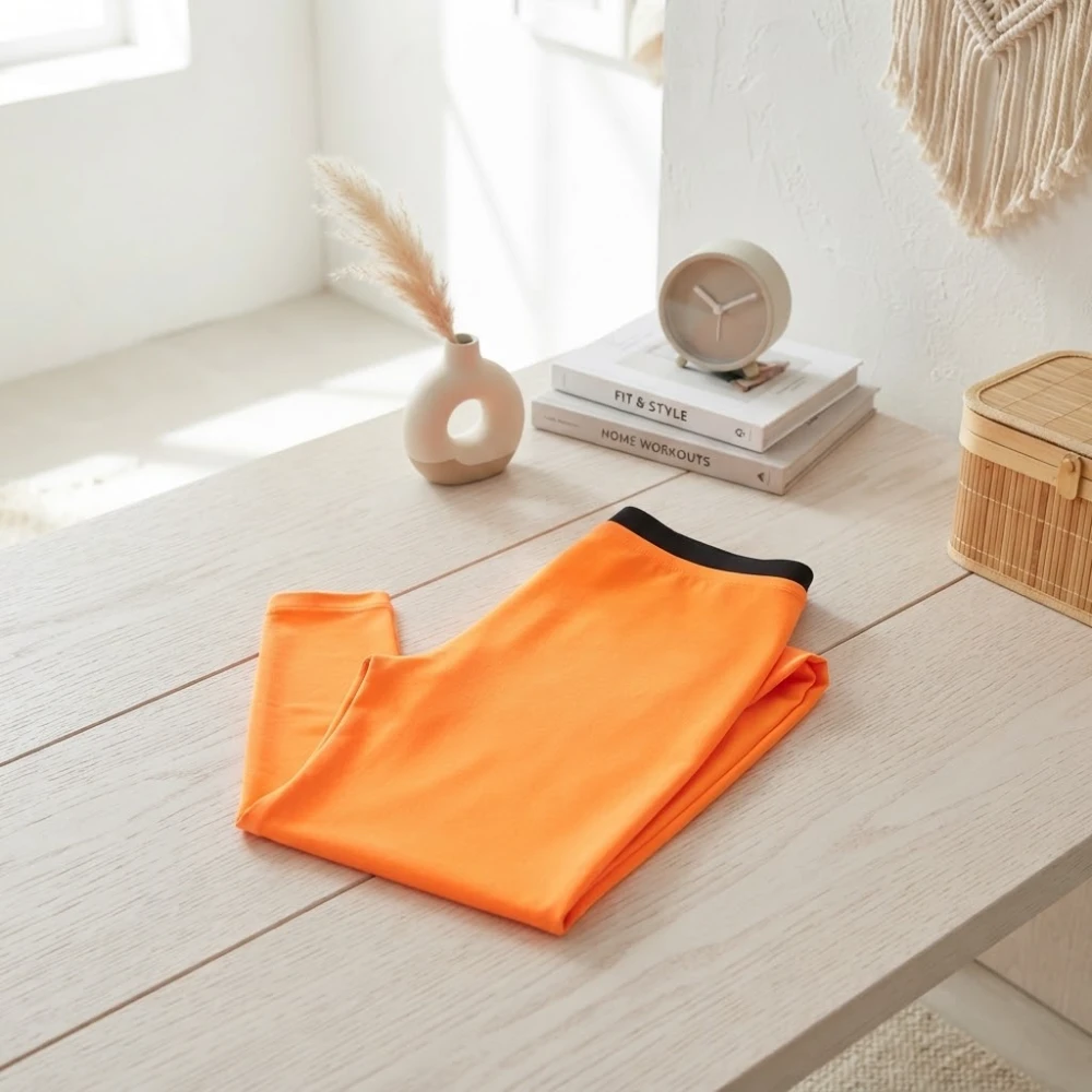 Leggins neón naranja adulto