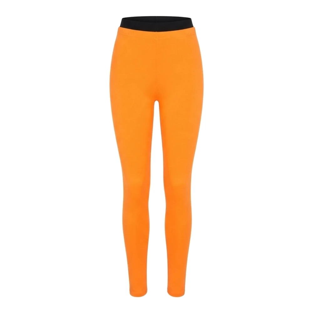 Leggins neón naranja adulto