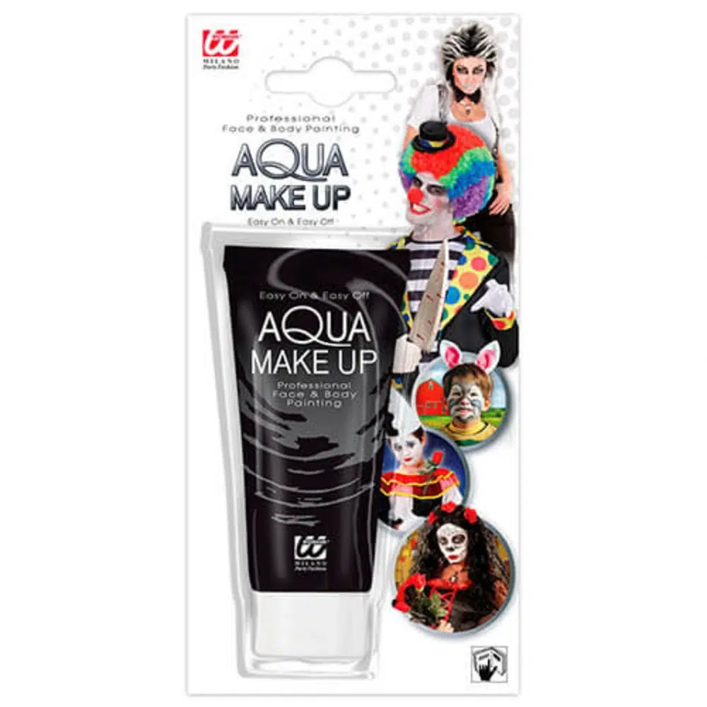 Maquillaje al agua Negro en tubo 30