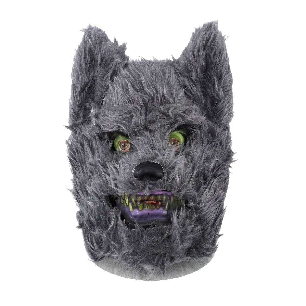 Máscara de Lobo Peludo Adulto