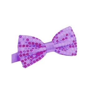 Pajarita lentejuelas morado