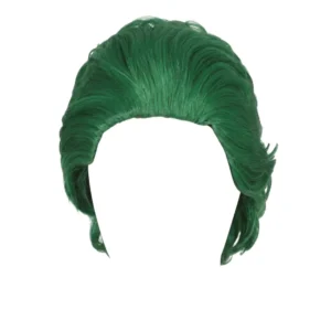 Peluca bufón terror verde