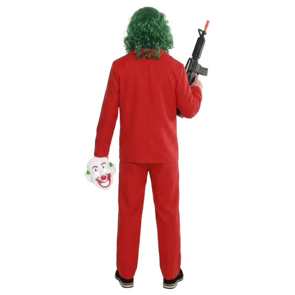 Disfraz Mad Clow Joker adulto (vista trasera)