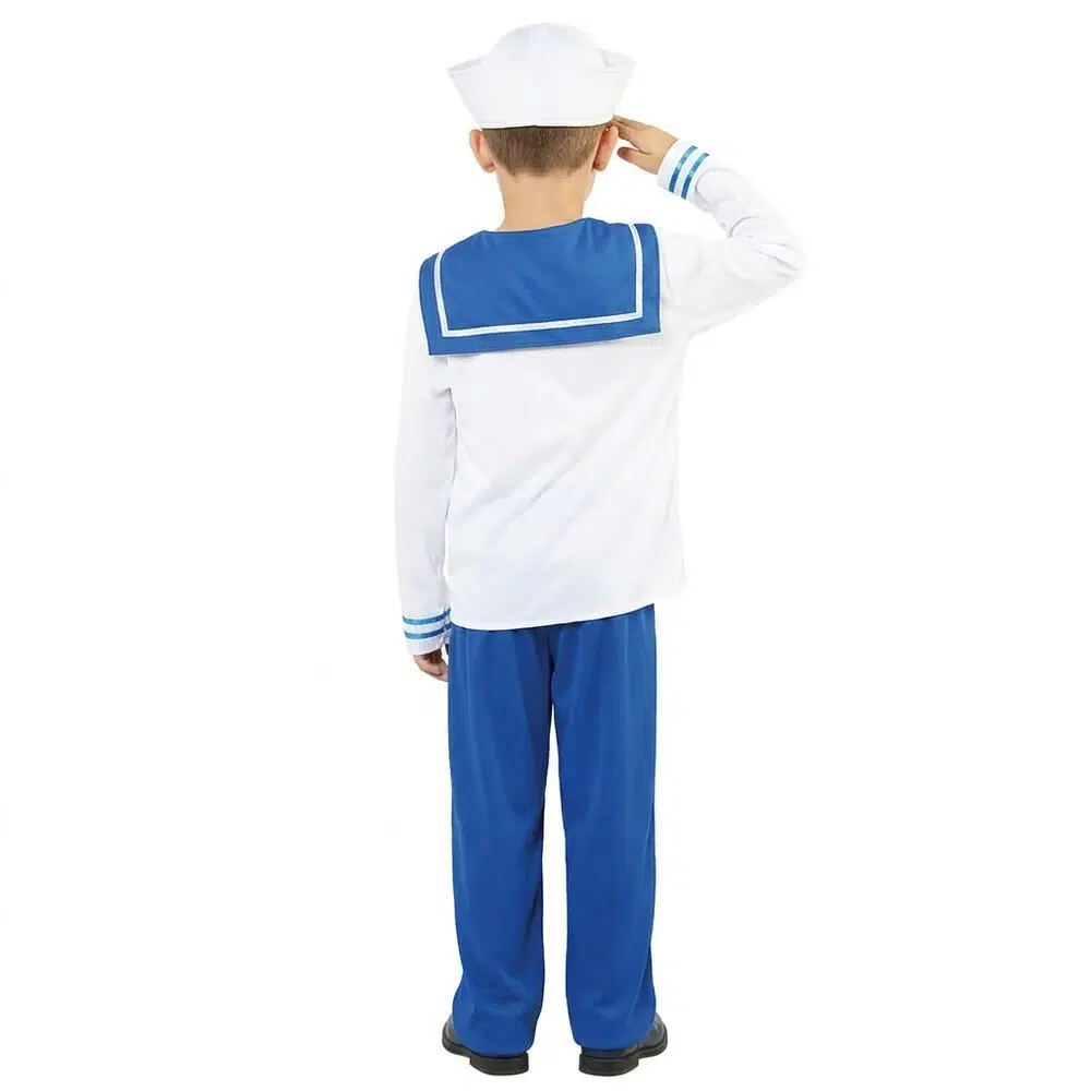 Disfraz de marinero infantil (vista trasera)