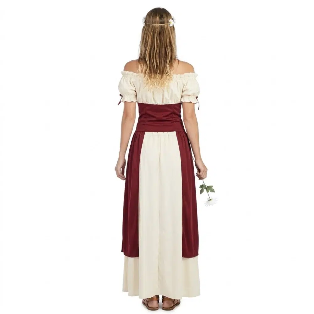 Disfraz de Criada Medieval Adulto – vista trasera