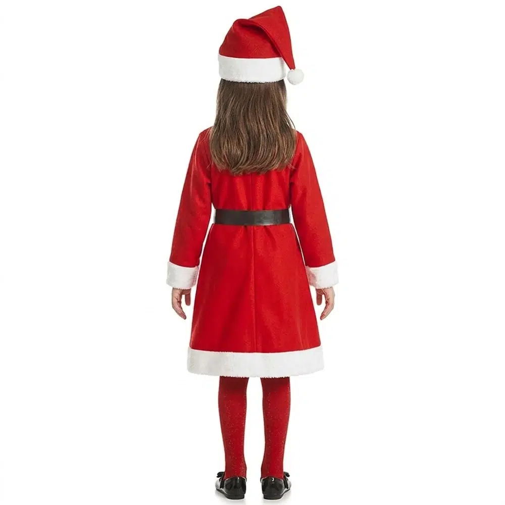Disfraz mamá Noel infantil - Imagen 3
