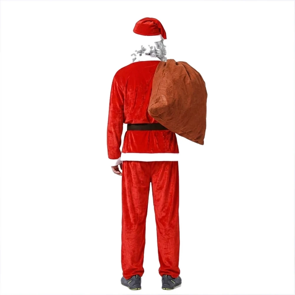 Disfraz de Papá Noel Adulto – Traje Navideño Clásico Completo - Imagen 3