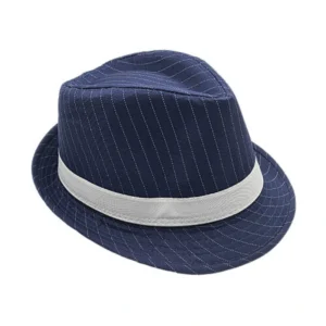 Sombrero de tela azul marino gángst