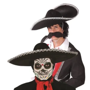 Sombrero mejicano negro fieltro 55