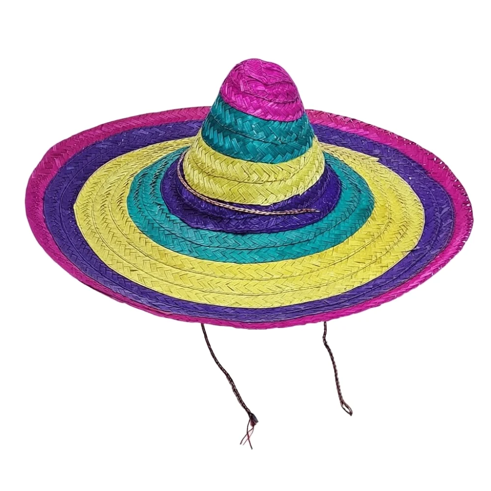 Sombrero multicolor mexicano adulto