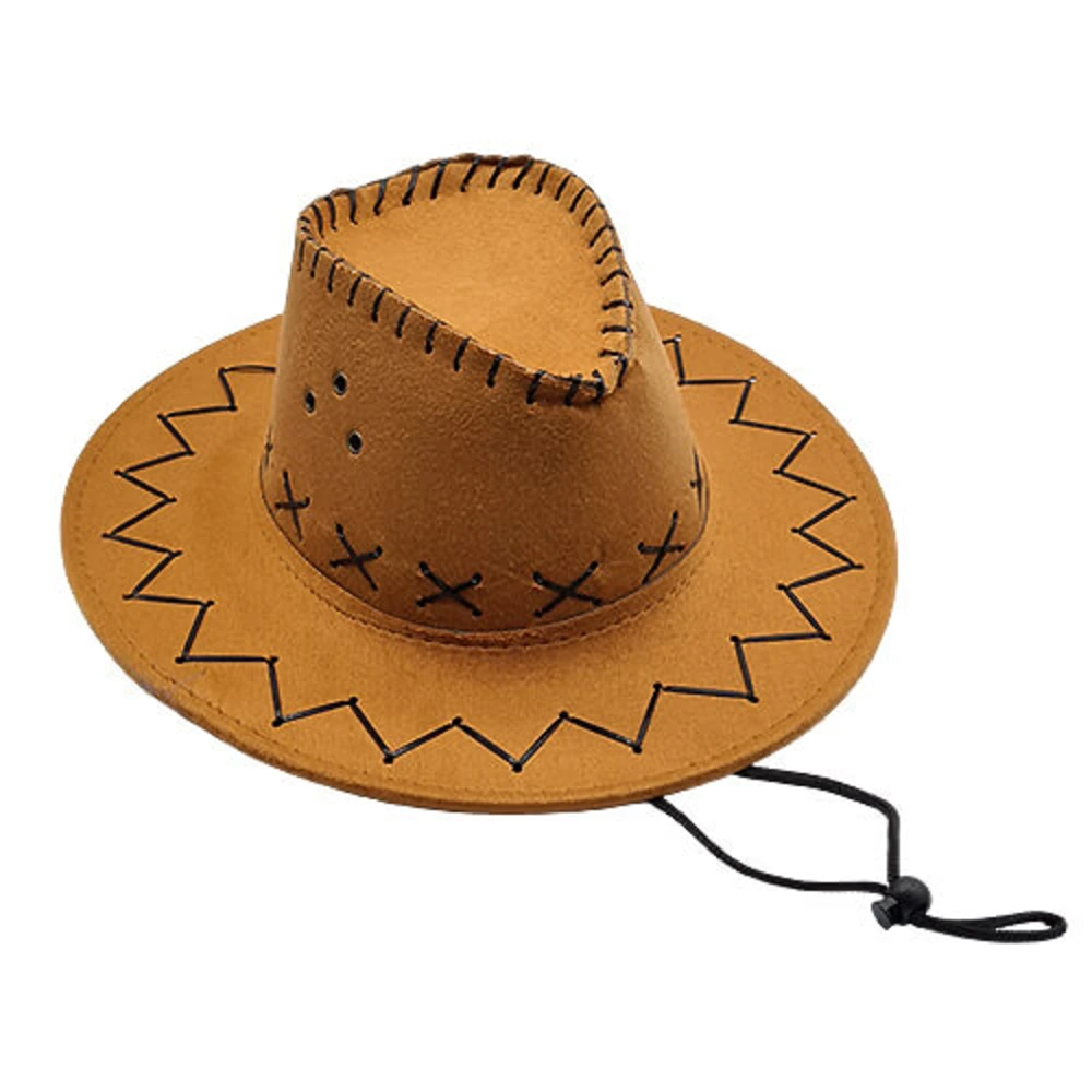 Sombrero vaquero beige adulto