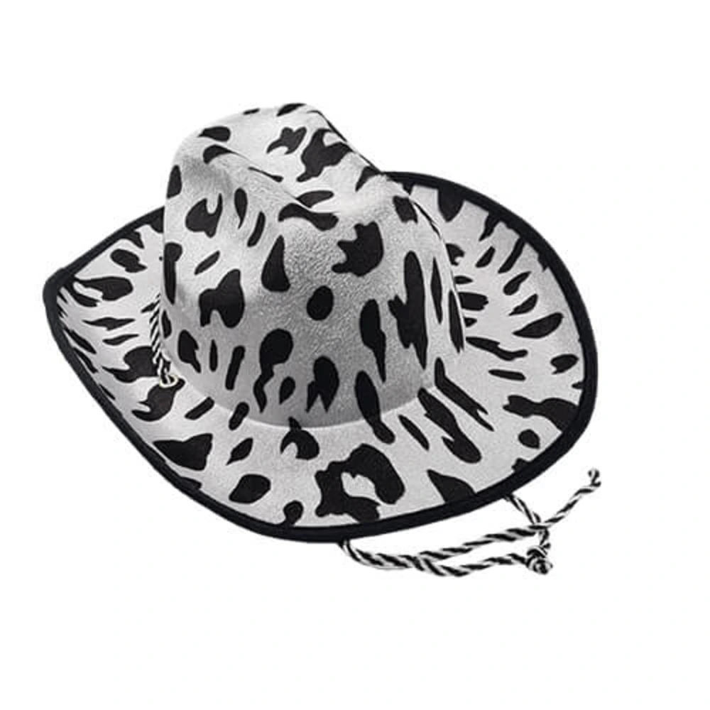 Sombrero Vaquero Blanco y Negro Adu