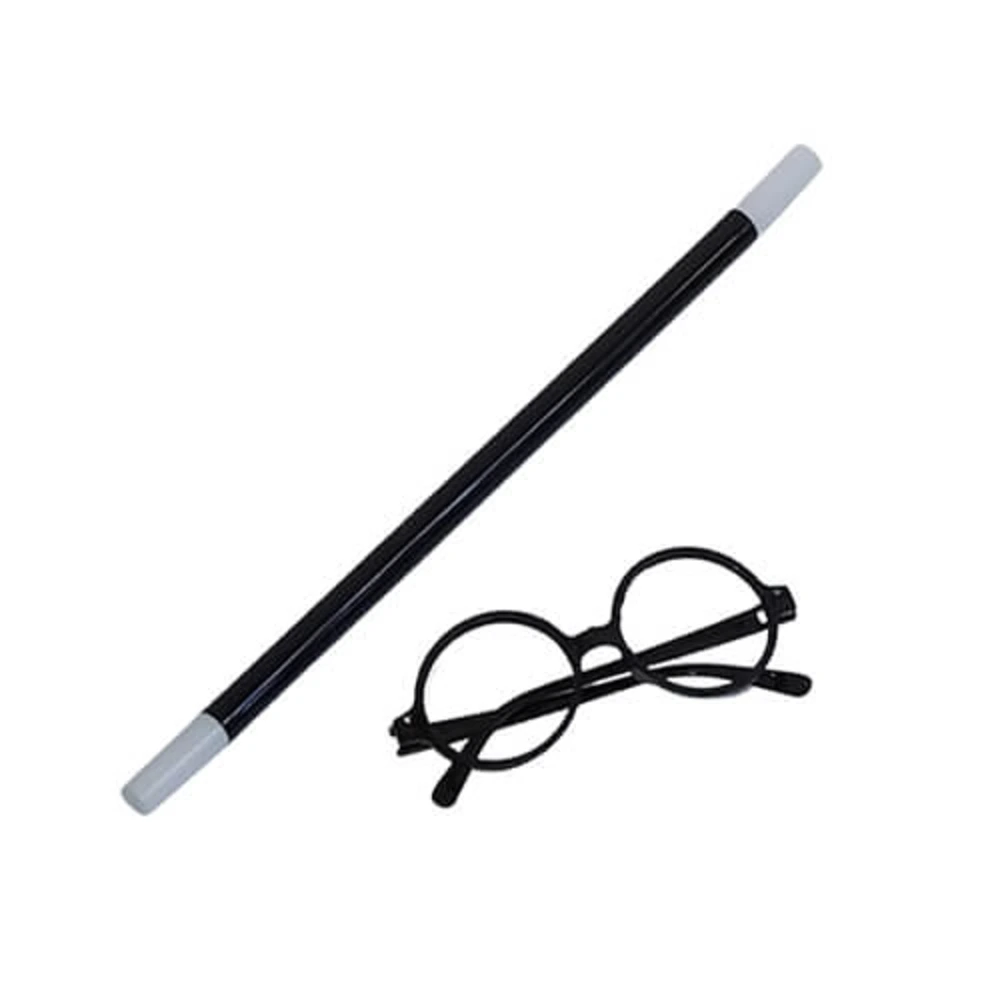 Set Varita con gafas mago