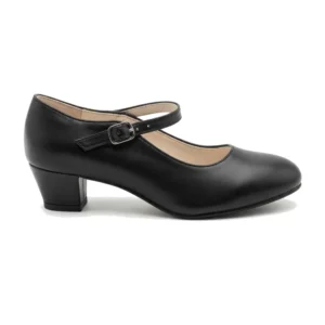 Zapatos sevillana lisos negros infantil